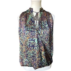 Veronica M Faux Wrap Sleeveless Boho Top